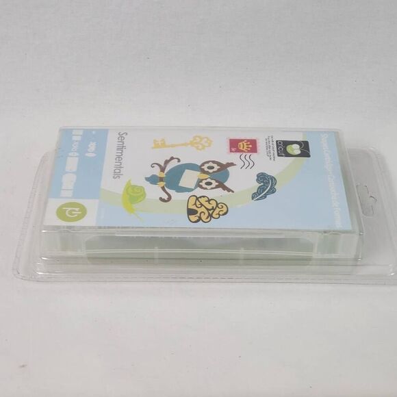 Cricut SENTIMENTALS Cartridge - Shapes Phrases Cards Tags Butterfly Bee Owl -NEW - Picture 5 of 5